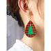 Teardrop christmas tree earrings - LECCE