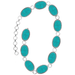 Textured oval or trapezoid gemstone chain belt - LECCE