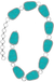 Textured oval or trapezoid gemstone chain belt - LECCE