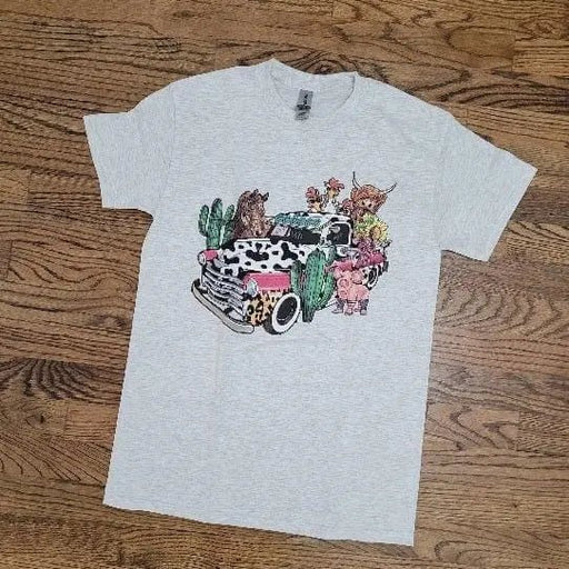 Truck farm animals tee - LECCE
