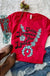 Turqoise and lipstick t-shirt LECCE