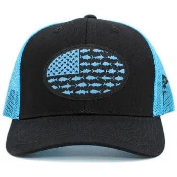 Usa fish flag mesh back ballcap - LECCE