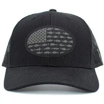 Usa fish flag mesh back ballcap - LECCE