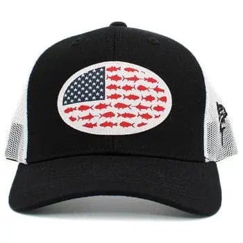 Usa fish flag mesh back ballcap - LECCE