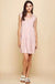 V - neck line skimmer tier dress - LECCE