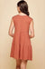 V - neck line skimmer tier dress - LECCE