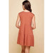V - neck line skimmer tier dress - LECCE