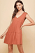 V - neck line skimmer tier dress - LECCE