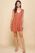 V - neck line skimmer tier dress - LECCE
