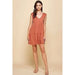 V - neck line skimmer tier dress - LECCE