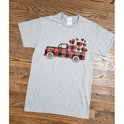Valentine truck t-shirt