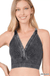 Washed Ribbed Cropped Button V - neck Tank Top - LECCE