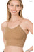 Washed Ribbed Seamless Double Strap Brami - LECCE