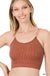 Washed Ribbed Seamless Double Strap Brami - LECCE