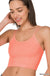 Washed Ribbed Seamless Double Strap Brami - LECCE