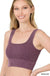 Washed ribbed square neck cropped - LECCE