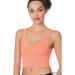Washed ribbed square neck cropped - LECCE