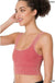Washed ribbed square neck cropped - LECCE