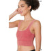Washed ribbed square neck cropped - LECCE