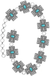 Western aztec cross gemstone fashion chain belt - LECCE