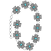 Western aztec cross gemstone fashion chain belt - LECCE