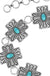 Western aztec cross gemstone fashion chain belt - LECCE