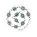 Western concho style anzac gemstone chain belt - LECCE