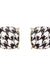 Tweed Cushion Post Earrings LECCE