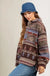 Women's Aztec Pattern Collared Jacket - Southwestern Button - Down Casual Coat - LECCE