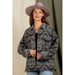 Women's Aztec Pattern Collared Jacket - Southwestern Button - Down Casual Coat - LECCE