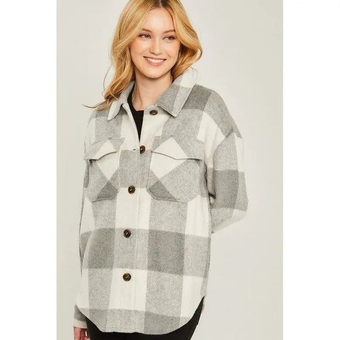 Woven yarn dye bust pocket jacket - LECCE