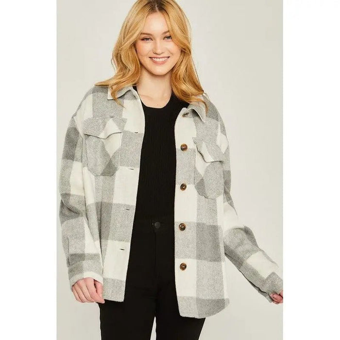 Woven yarn dye bust pocket jacket - LECCE