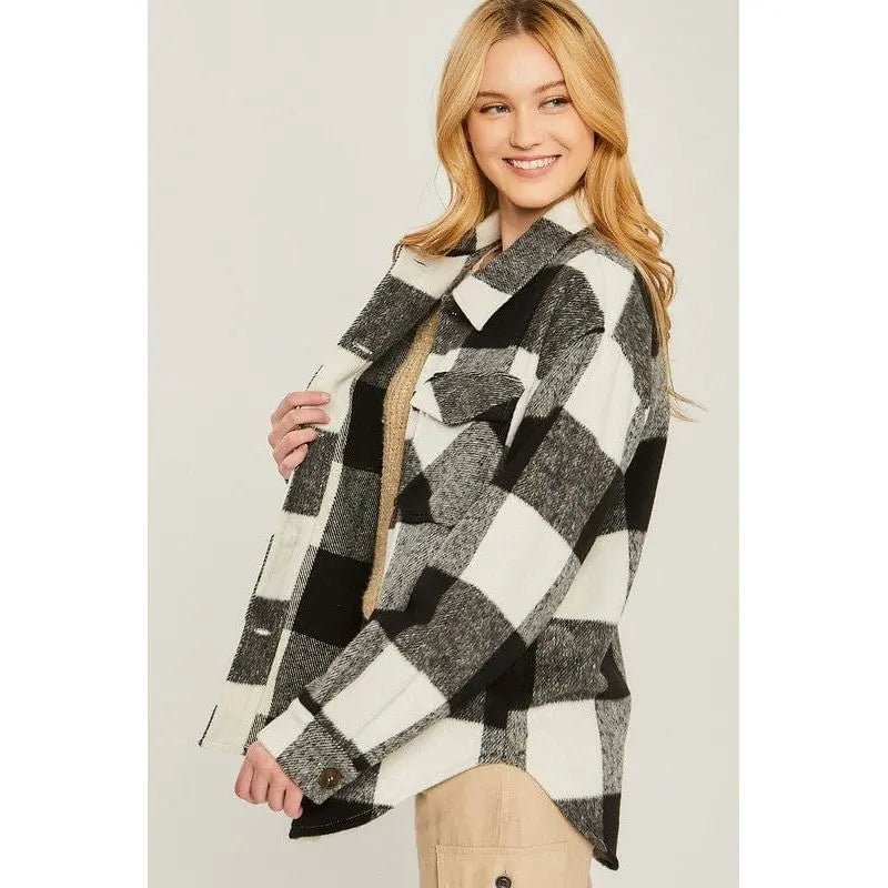 Woven yarn dye bust pocket jacket - LECCE