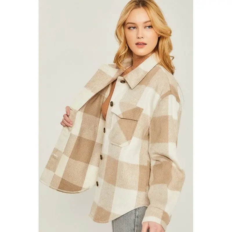 Woven yarn dye bust pocket jacket - LECCE