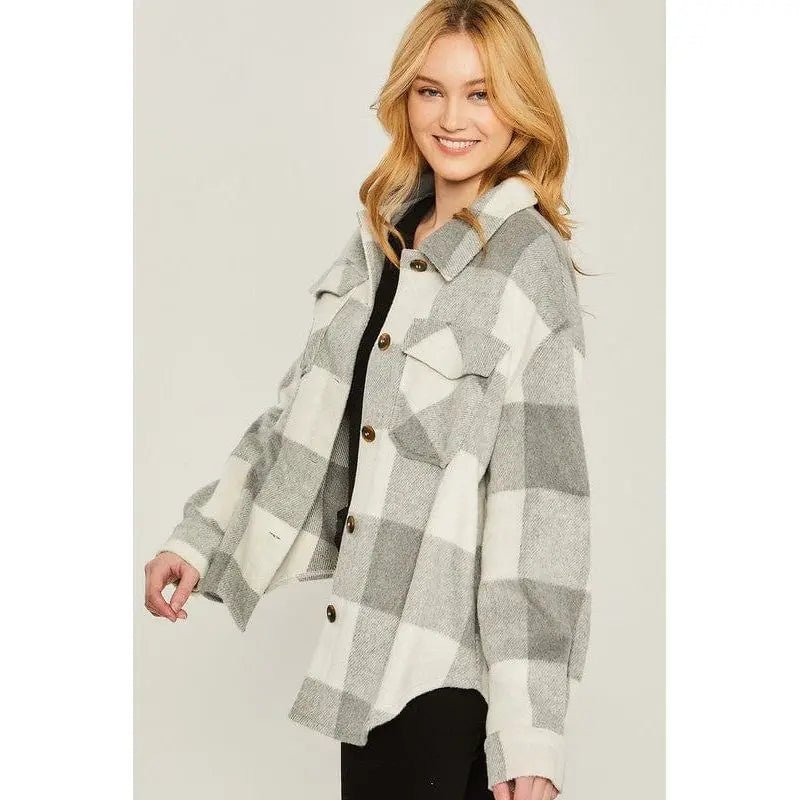 Woven yarn dye bust pocket jacket - LECCE
