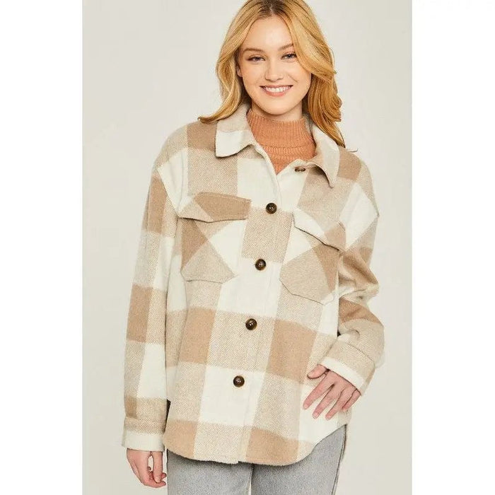 Woven yarn dye bust pocket jacket - LECCE