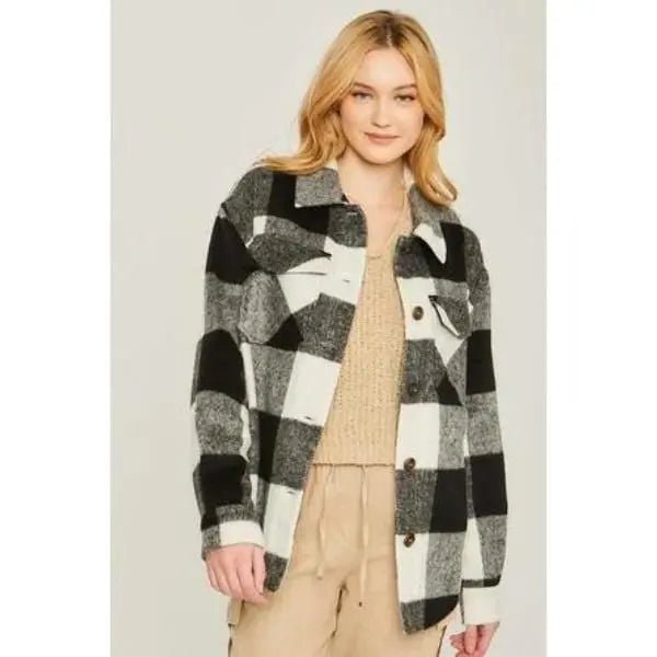 Woven yarn dye bust pocket jacket - LECCE