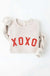 XOXO Silver Glitter Graphic Pullover - LECCE