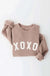 XOXO Silver Glitter Graphic Pullover - LECCE