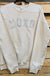 XOXO Silver Glitter Graphic Pullover - LECCE
