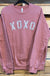 XOXO Silver Glitter Graphic Pullover - LECCE