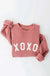 XOXO Silver Glitter Graphic Pullover - LECCE