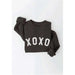 XOXO Silver Glitter Graphic Pullover - LECCE
